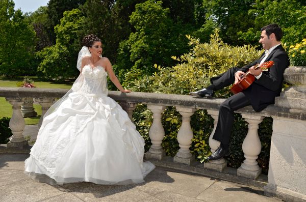 romantisches Brautpaar  Villa H�gel in Essen